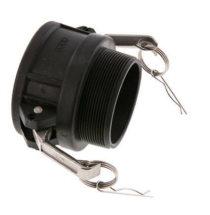 Camlock DN 75 (3'') Koppeling PolypropyleenR 3'' met buitendraad Type B MIL-C-27487