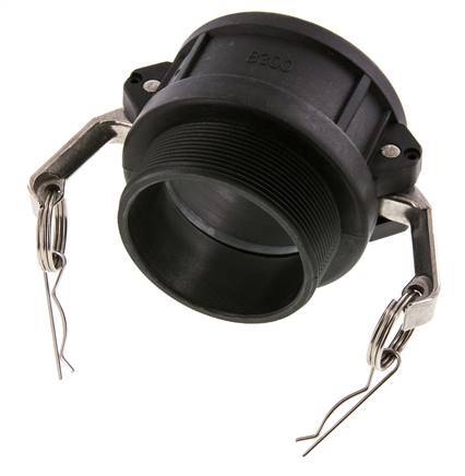 Camlock DN 75 (3'') Koppeling PolypropyleenR 3'' met buitendraad Type B MIL-C-27487