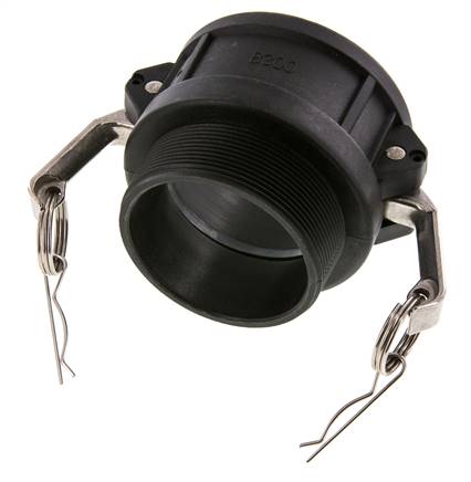 Camlock DN 75 (3'') Koppeling PolypropyleenR 3'' met buitendraad Type B MIL-C-27487