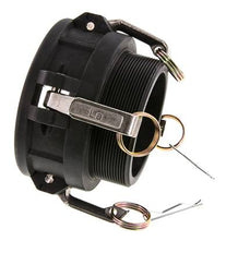 Camlock DN 90 (4'') Koppeling PolypropyleenR 4'' met buitendraad Type B MIL-C-27487