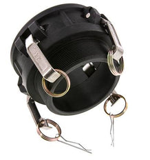 Camlock DN 90 (4'') Koppeling PolypropyleenR 4'' met buitendraad Type B MIL-C-27487