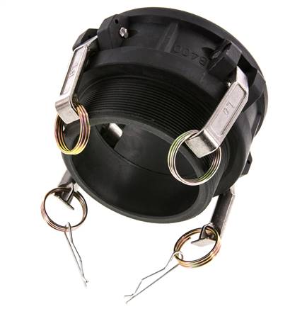Camlock DN 90 (4'') Koppeling PolypropyleenR 4'' met buitendraad Type B MIL-C-27487