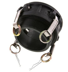 Camlock DN 90 (4'') Koppeling PolypropyleenR 4'' met buitendraad Type B MIL-C-27487