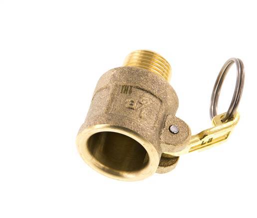 Camlock DN 15 (1/2'') Koppeling MessingR 1/2'' met buitendraad Type B MIL-C-27487