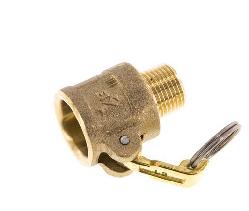 Camlock DN 15 (1/2'') Koppeling MessingR 1/2'' met buitendraad Type B MIL-C-27487