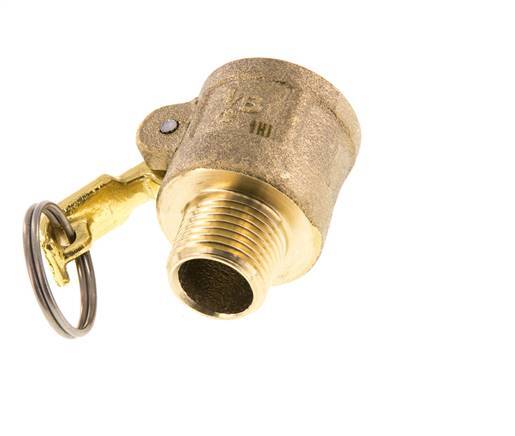 Camlock DN 15 (1/2'') Koppeling MessingR 1/2'' met buitendraad Type B MIL-C-27487