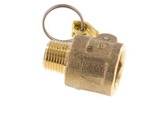 Camlock DN 15 (1/2'') Koppeling MessingR 1/2'' met buitendraad Type B MIL-C-27487