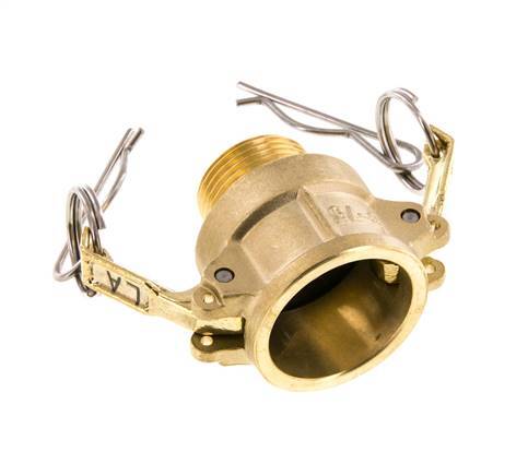 Camlock DN 20 (3/4'') Koppeling MessingR 3/4'' met buitendraad Type B MIL-C-27487