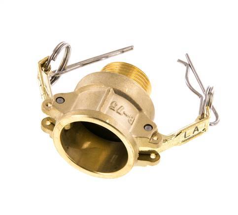 Camlock DN 20 (3/4'') Koppeling MessingR 3/4'' met buitendraad Type B MIL-C-27487