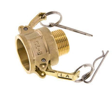 Camlock DN 20 (3/4'') Koppeling MessingR 3/4'' met buitendraad Type B MIL-C-27487