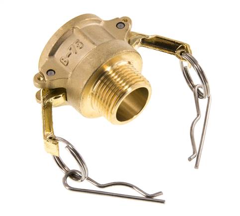Camlock DN 20 (3/4'') Koppeling MessingR 3/4'' met buitendraad Type B MIL-C-27487