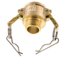 Camlock DN 20 (3/4'') Koppeling MessingR 3/4'' met buitendraad Type B MIL-C-27487