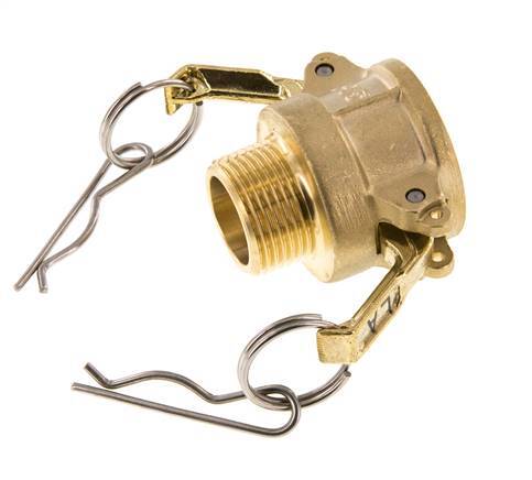 Camlock DN 20 (3/4'') Koppeling MessingR 3/4'' met buitendraad Type B MIL-C-27487