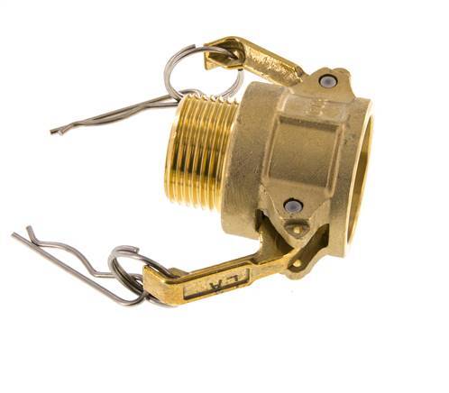 Camlock DN 25 (1'') Koppeling MessingR 1'' met buitendraad Type B MIL-C-27487