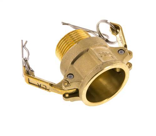 Camlock DN 25 (1'') Koppeling MessingR 1'' met buitendraad Type B MIL-C-27487