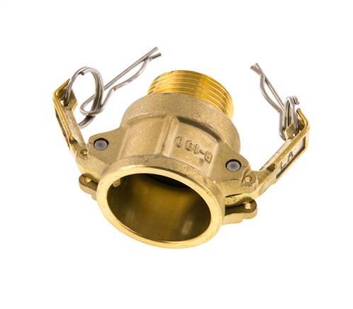 Camlock DN 25 (1'') Koppeling MessingR 1'' met buitendraad Type B MIL-C-27487