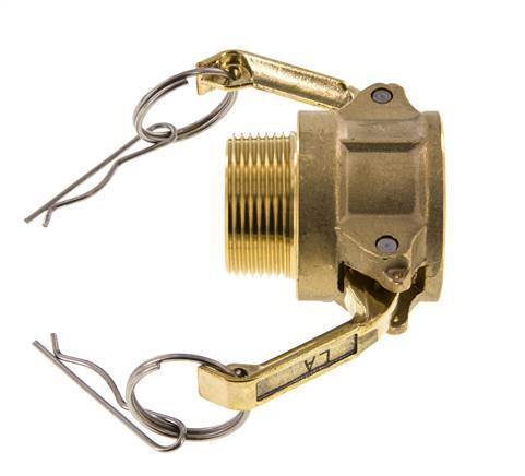 Camlock DN 32 (1 1/4'') Koppeling MessingR 1 1/4'' met buitendraad Type B MIL-C-27487