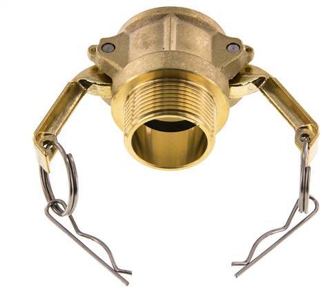 Camlock DN 32 (1 1/4'') Koppeling MessingR 1 1/4'' met buitendraad Type B MIL-C-27487
