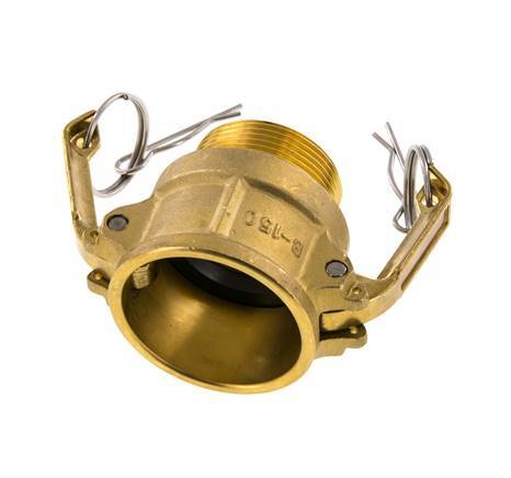 Camlock DN 40 (1 1/2'') Koppeling MessingR 1 1/2'' met buitendraad Type B MIL-C-27487