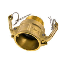 Camlock DN 40 (1 1/2'') Koppeling MessingR 1 1/2'' met buitendraad Type B MIL-C-27487