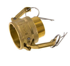 Camlock DN 40 (1 1/2'') Koppeling MessingR 1 1/2'' met buitendraad Type B MIL-C-27487