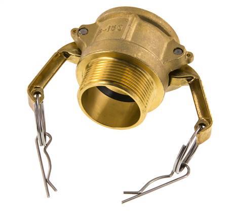 Camlock DN 40 (1 1/2'') Koppeling MessingR 1 1/2'' met buitendraad Type B MIL-C-27487