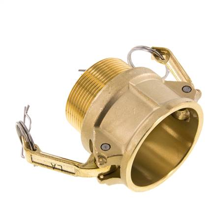 Camlock DN 50 (2'') Koppeling MessingR 2'' met buitendraad Type B MIL-C-27487