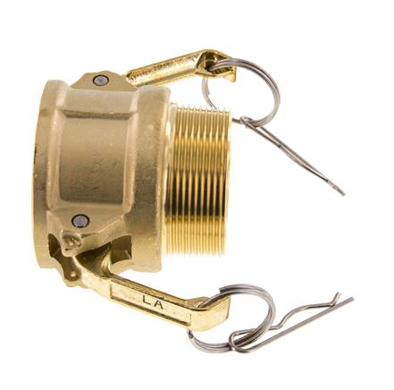 Camlock DN 50 (2'') Koppeling MessingR 2'' met buitendraad Type B MIL-C-27487