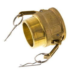 Camlock DN 60 (2 1/2'') Koppeling MessingR 2 1/2'' met buitendraad Type B MIL-C-27487