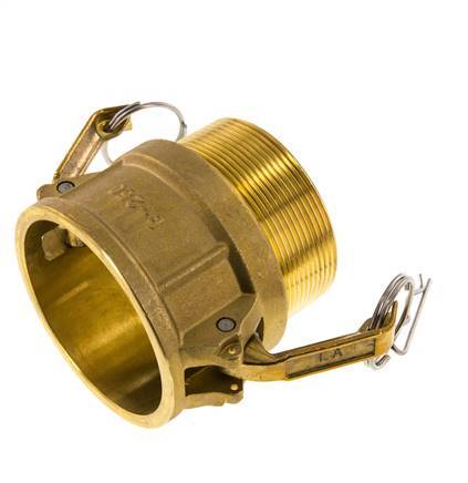 Camlock DN 60 (2 1/2'') Koppeling MessingR 2 1/2'' met buitendraad Type B MIL-C-27487
