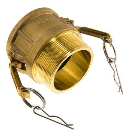Camlock DN 60 (2 1/2'') Koppeling MessingR 2 1/2'' met buitendraad Type B MIL-C-27487