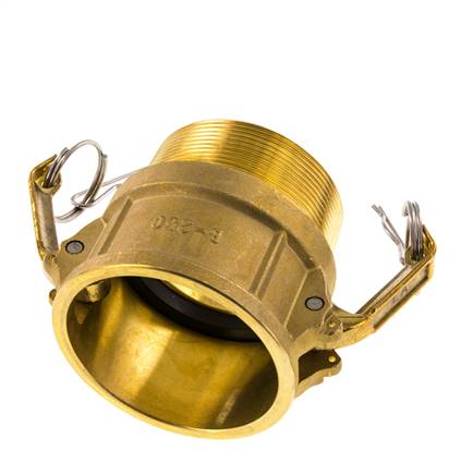 Camlock DN 60 (2 1/2'') Koppeling MessingR 2 1/2'' met buitendraad Type B MIL-C-27487