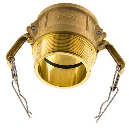 Camlock DN 60 (2 1/2'') Koppeling MessingR 2 1/2'' met buitendraad Type B MIL-C-27487