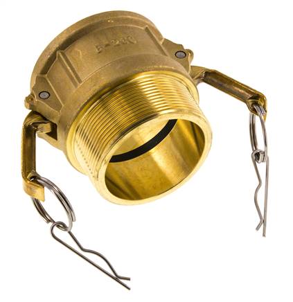 Camlock DN 60 (2 1/2'') Koppeling MessingR 2 1/2'' met buitendraad Type B MIL-C-27487