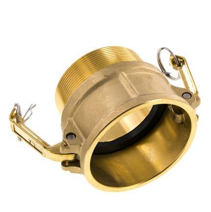 Camlock DN 75 (3'') Koppeling MessingR 3'' met buitendraad Type B MIL-C-27487
