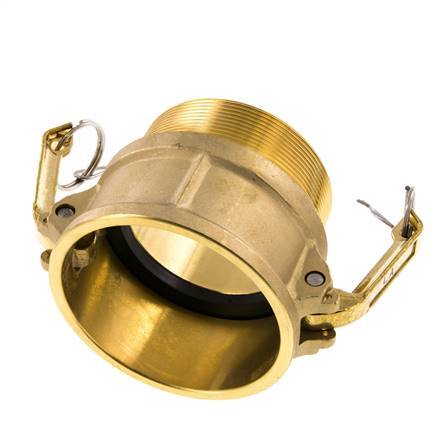 Camlock DN 75 (3'') Koppeling MessingR 3'' met buitendraad Type B MIL-C-27487