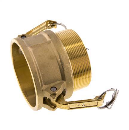 Camlock DN 75 (3'') Koppeling MessingR 3'' met buitendraad Type B MIL-C-27487
