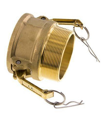 Camlock DN 75 (3'') Koppeling MessingR 3'' met buitendraad Type B MIL-C-27487