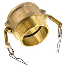 Camlock DN 75 (3'') Koppeling MessingR 3'' met buitendraad Type B MIL-C-27487