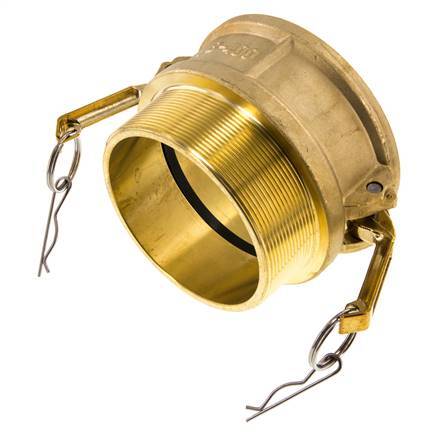 Camlock DN 90 (4'') Koppeling MessingR 4'' met buitendraad Type B MIL-C-27487