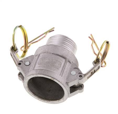 Camlock DN 25 (1'') Koppeling AluminiumR 1'' met buitendraad Type B MIL-C-27487
