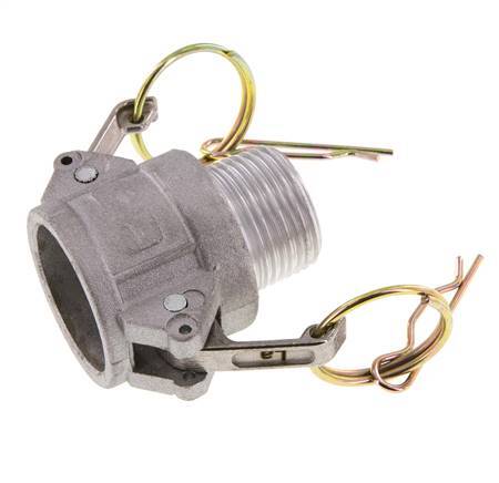 Camlock DN 25 (1'') Koppeling AluminiumR 1'' met buitendraad Type B MIL-C-27487