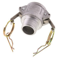 Camlock DN 25 (1'') Koppeling AluminiumR 1'' met buitendraad Type B MIL-C-27487