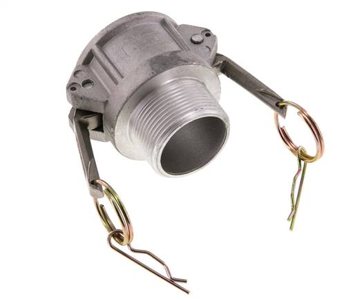 Camlock DN 40 (1 1/2'') Koppeling AluminiumR 1 1/2'' met buitendraad Type B MIL-C-27487