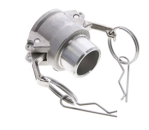 Camlock DN 25 (1'') Koppeling RVS met lasuiteinde (33.7 mm) Type B (AS) MIL-C-27487