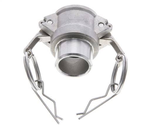 Camlock DN 25 (1'') Koppeling RVS met lasuiteinde (33.7 mm) Type B (AS) MIL-C-27487