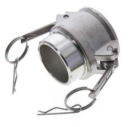 Camlock DN 50 (2'') Koppeling RVS met lasuiteinde (60.3 mm) Type B (AS) MIL-C-27487