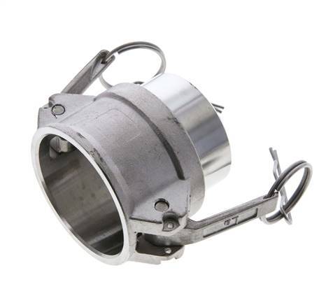 Camlock DN 50 (2'') Koppeling RVS met lasuiteinde (60.3 mm) Type B (AS) MIL-C-27487