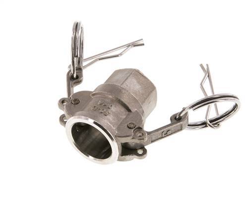 Camlock DN 15 (1/2'') Koppeling RvsRp 1/2'' met binnendraad Type D MIL-C-27487