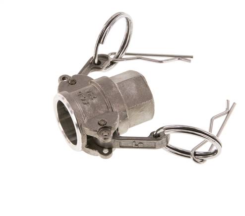 Camlock DN 15 (1/2'') Koppeling RvsRp 1/2'' met binnendraad Type D MIL-C-27487
